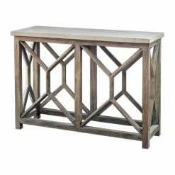 Hot Sale 🔥 Wood Uttermost Catali Ivory Stone Console Table ✨ 14 Hot Sale 🔥 Wood Uttermost Catali Ivory Stone Console Table ✨ -Convenience Concepts Shop detail4UMC8264