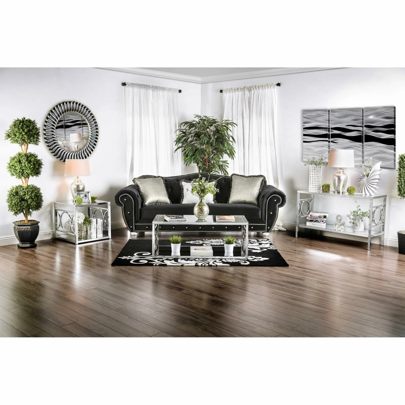 Brand new 👏 Metal Furniture Of America Nadya Circle Accented Sofa Table ⭐ - Image 8