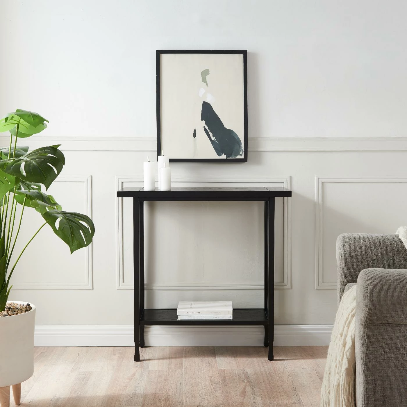 Budget π Metal Leick Home Ironcraft Console Table - Black Wash π - Image 7