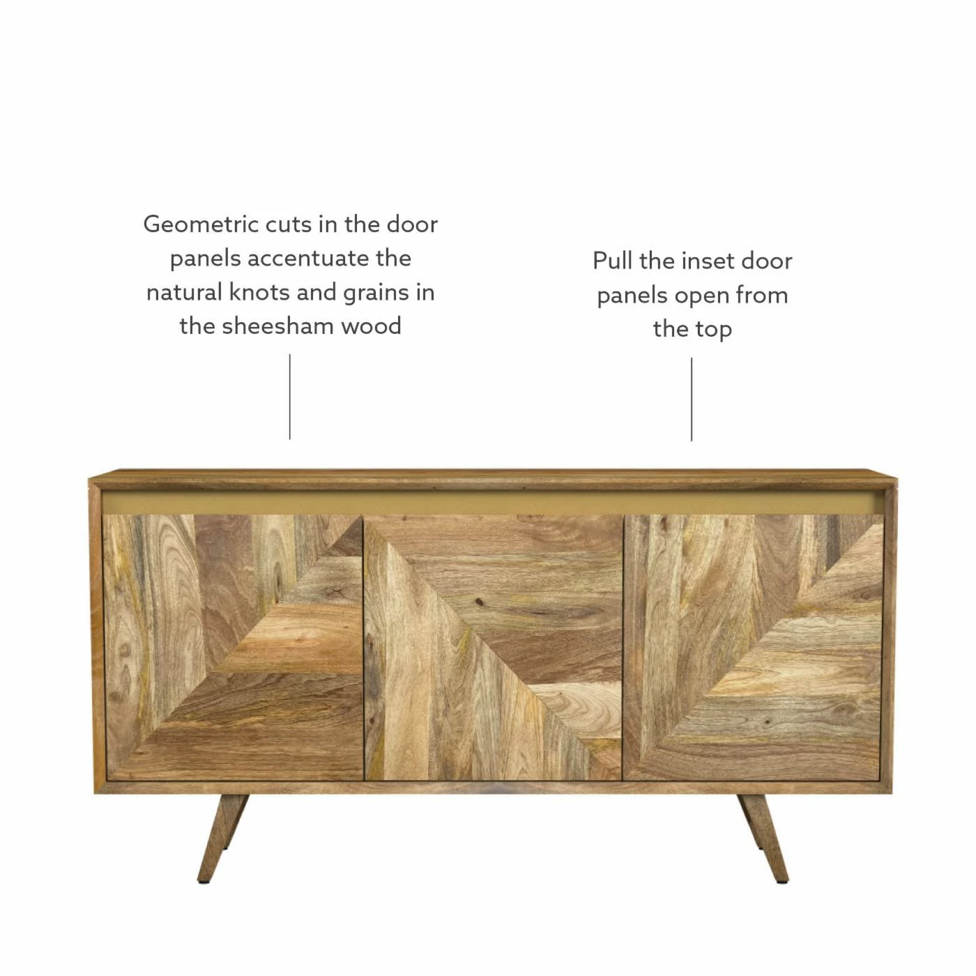 Best Pirce ๐ฅฐ Metal Powell Kyla 3-Drawer Console - Natural With Gold Accents ๐ - Image 8