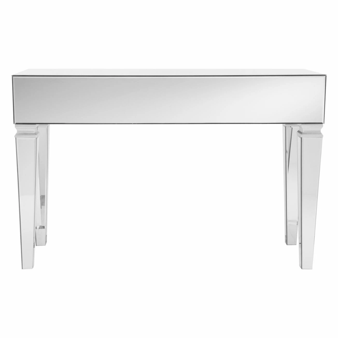 Outlet 💯 Glass Southern Enterprises Darien Contemporary Mirrored Console Table 🎁 - Image 8