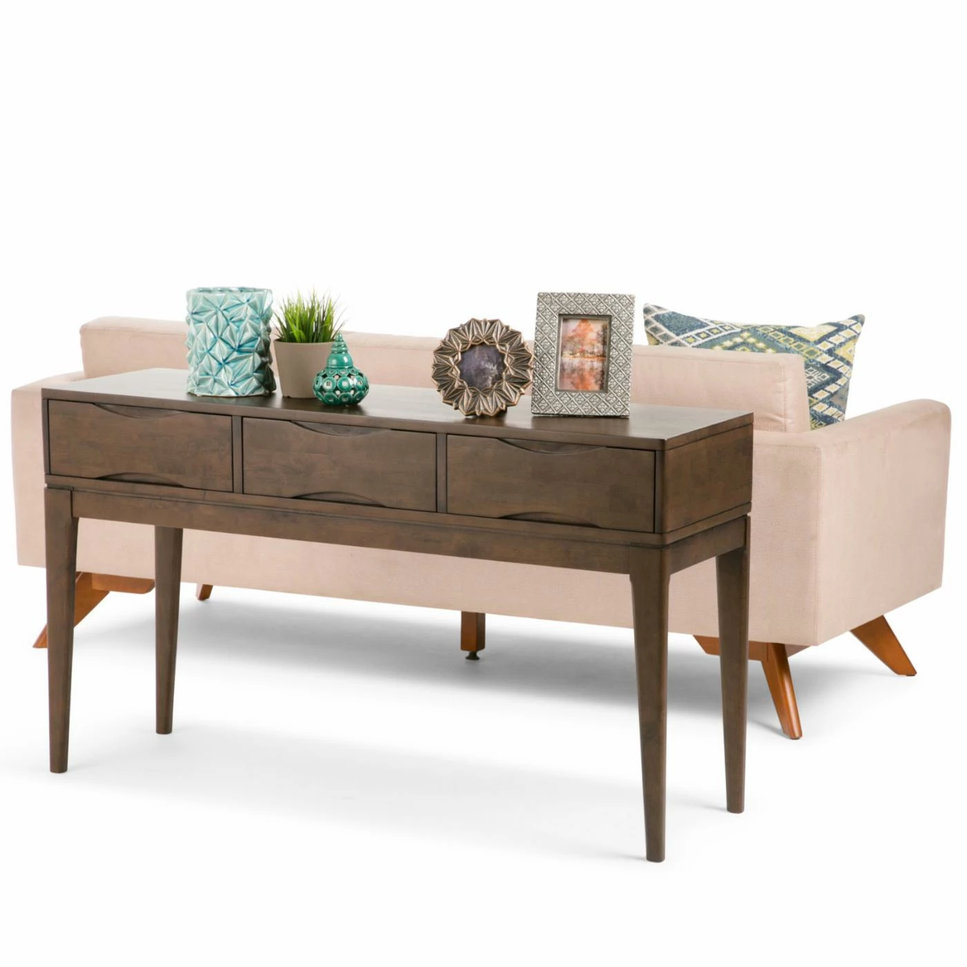 Hot Sale π HN Home Ando Mid-Century Modern Solid Hardwood Console Table π₯ - Image 8