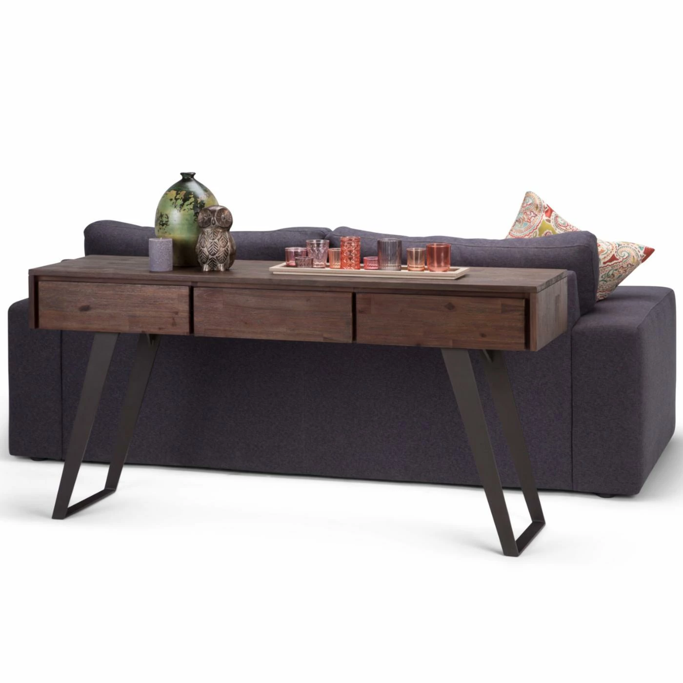 Best Pirce 😀 HN Home Utzon Mid-Century Modern Acacia Wood And Metal Console Table 👏 8 Best Pirce 😀 HN Home Utzon Mid-Century Modern Acacia Wood And Metal Console Table 👏 - Image 8
