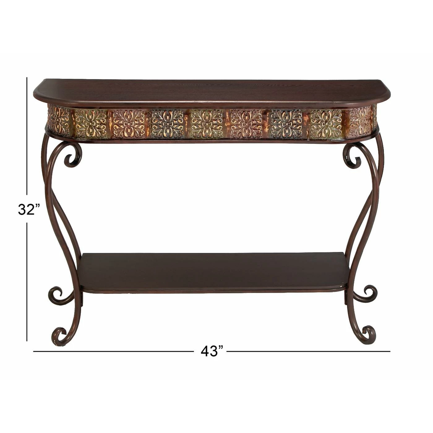 Wholesale π€© Metal DecMode Traditional Ornate Console Table π₯° - Image 8