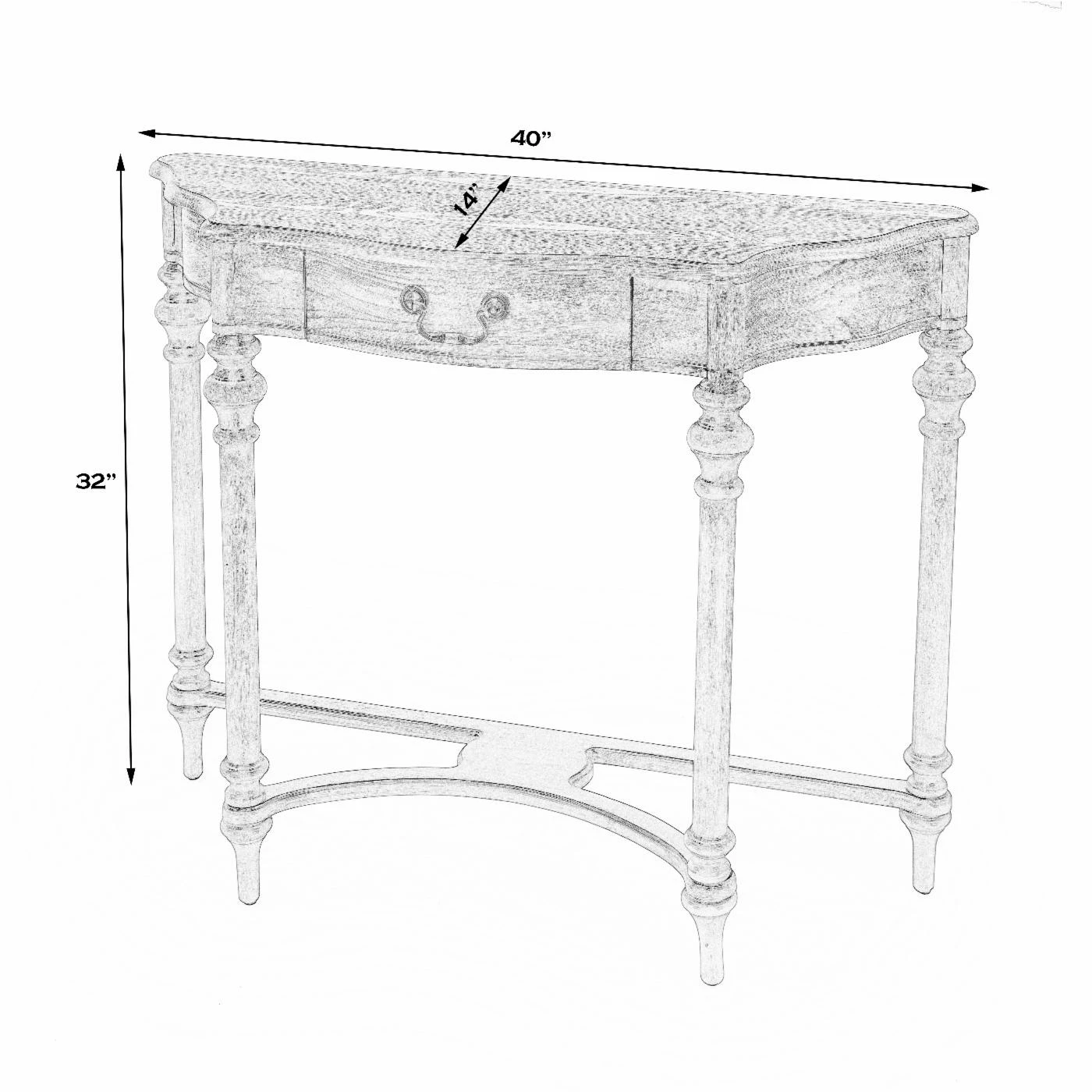 Top 10 โ Butler Specialty Wood Butler Morency Demilune 1 Drawer Console Table - Powder Gray ๐ 9 Top 10 โ Butler Specialty Wood Butler Morency Demilune 1 Drawer Console Table - Powder Gray ๐ - Image 9