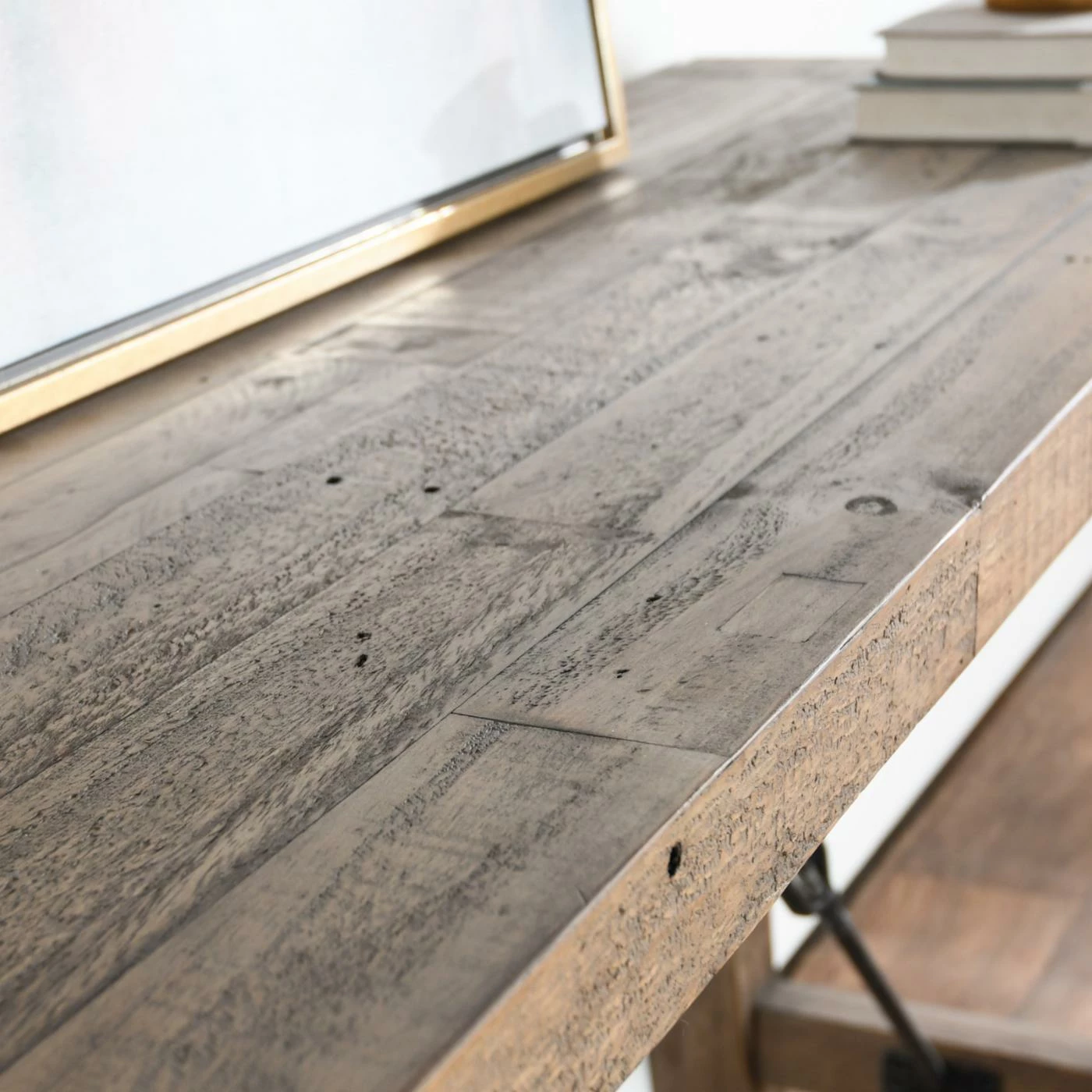 Promo 👍 Wood Kosas Home Tuscany Reclaimed Pine Console Table ✔️ - Image 9