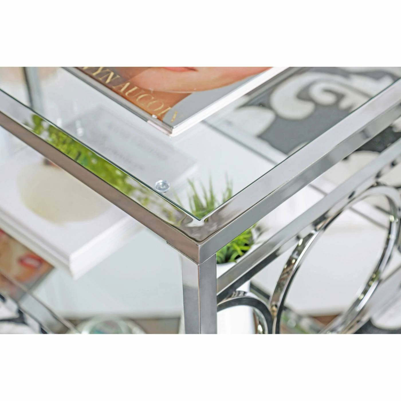 Brand new 👏 Metal Furniture Of America Nadya Circle Accented Sofa Table ⭐ - Image 9