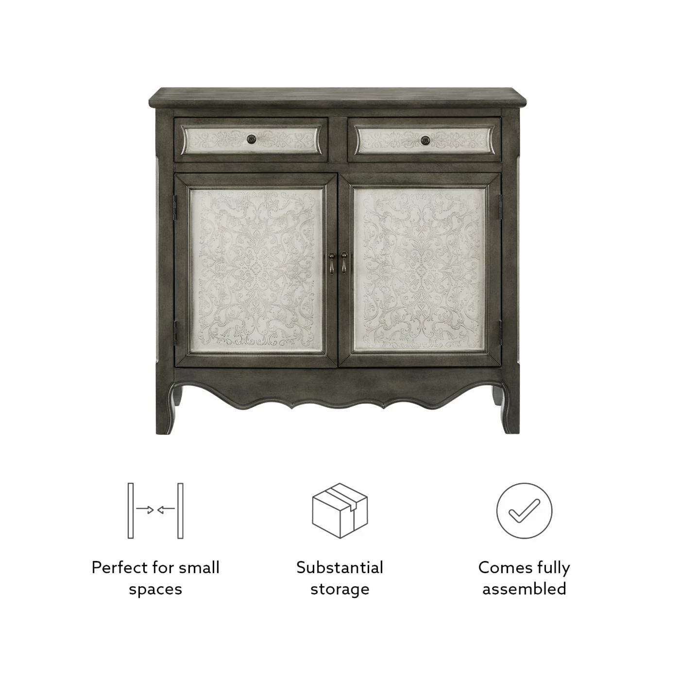 Buy 🎉 Wood Powell Clancy Console - Gray 🔔 - Image 9