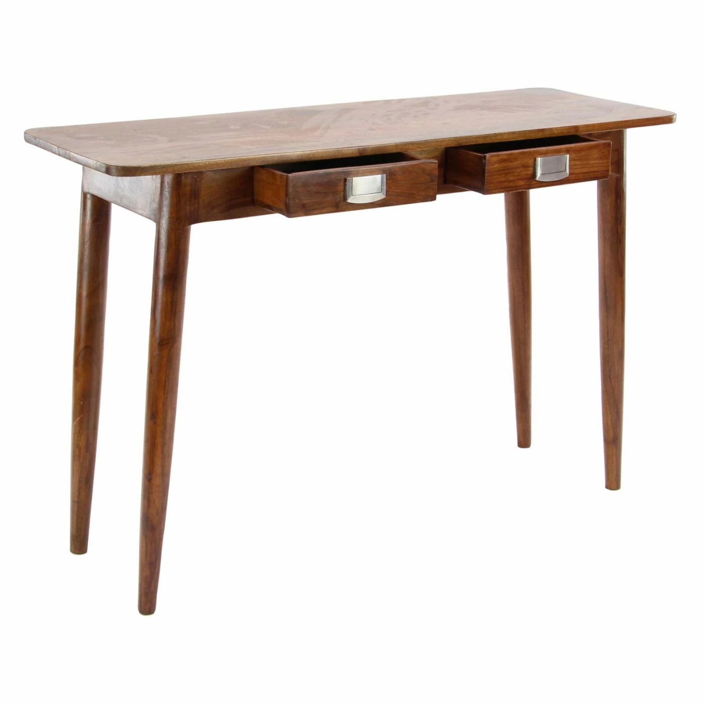 Promo 🎉 DecMode Modern Kanaloa Wood Stained Brown Console Table With Drawers 🎁 - Image 9