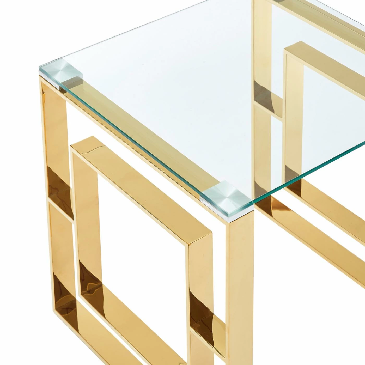 Discount ๐ Metal !nspire Stainless Steel Block Design Console Table โ - Image 9