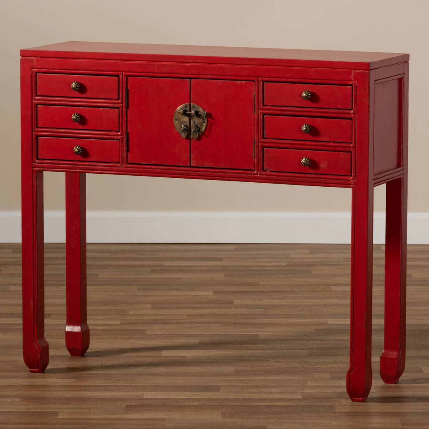 Flash Sale ⭐ Wood Baxton Studio Melodie Classic And Antique 6 Drawer Console Table ⌛ 9 Flash Sale ⭐ Wood Baxton Studio Melodie Classic And Antique 6 Drawer Console Table ⌛ - Image 9