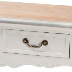 Flash Sale ⌛ Wood Baxton Studio Capucine French Country Cottage 2 Drawer Console Table 🧨 -Convenience Concepts Shop detail6WSI4338