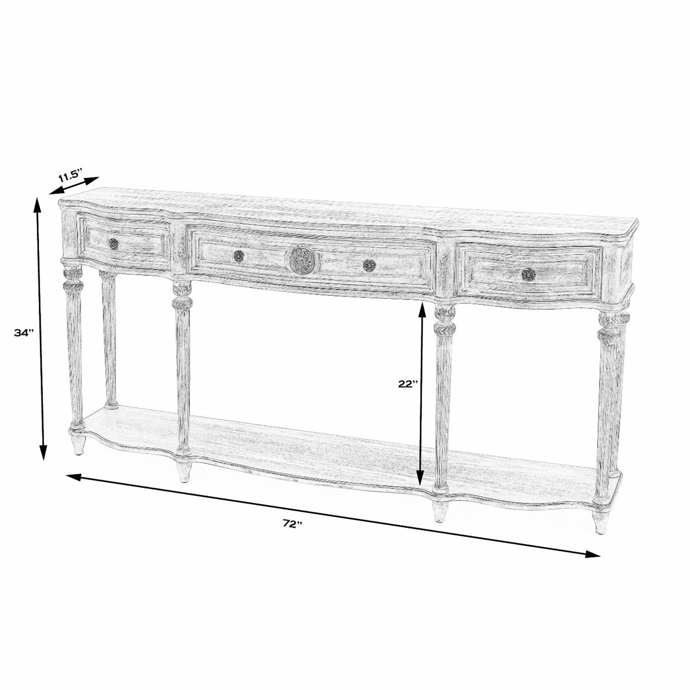 Budget ๐งจ Butler Specialty Wood Butler Console Table 34.5H In. - Cherry ๐ - Image 10