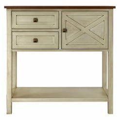 Coupon 🎉 Wood Gallerie Decor Framingham Farmhouse Console Table 😍 19 Coupon 🎉 Wood Gallerie Decor Framingham Farmhouse Console Table 😍 -Convenience Concepts Shop detail7GALL112