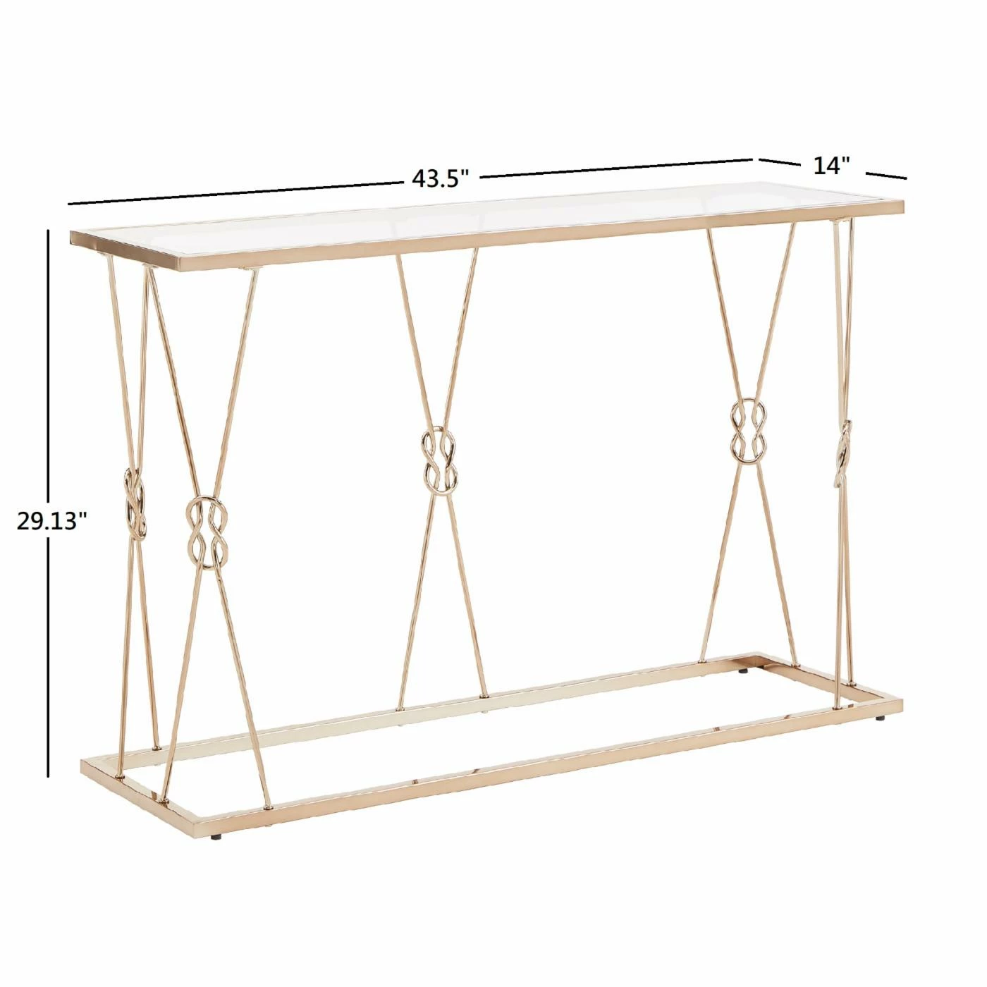 New π₯ Metal Weston Home Paige Reef Knot Sofa Table β€οΈ - Image 6