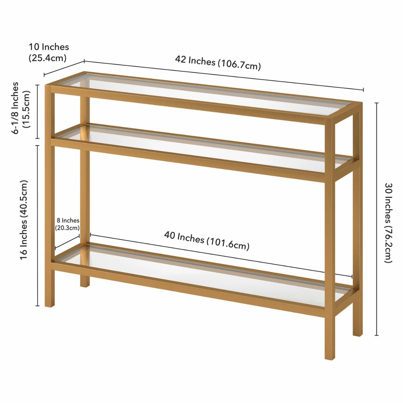 Best reviews of 😀 Hudson & Canal Metal Hudson & Canal Sivil Console Table 🎁 - Image 10