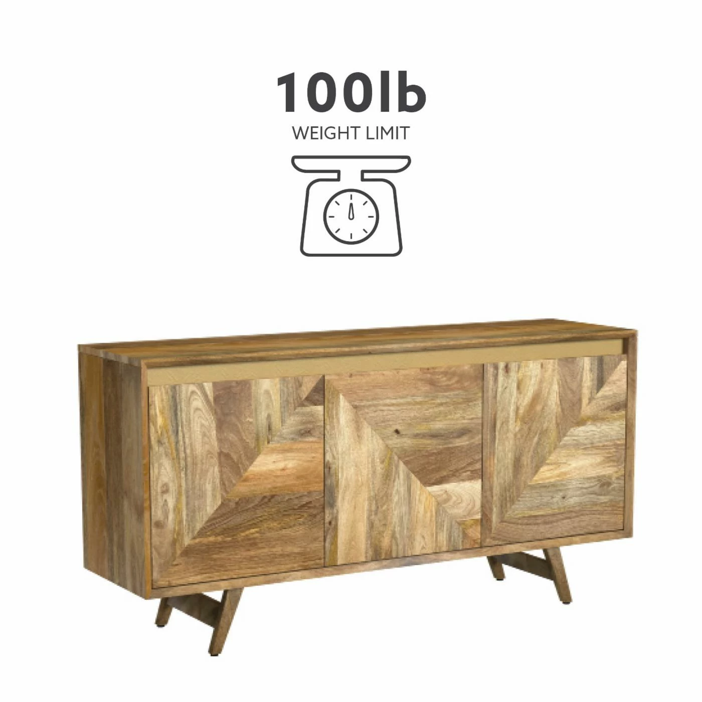 Best Pirce ๐ฅฐ Metal Powell Kyla 3-Drawer Console - Natural With Gold Accents ๐ - Image 10