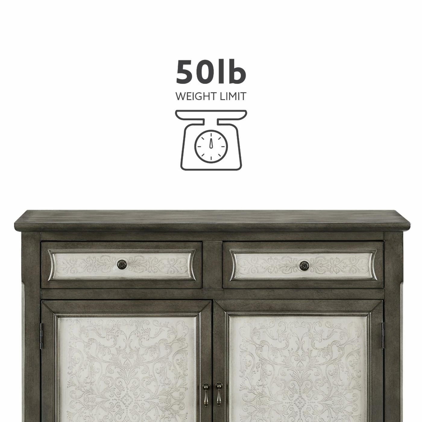 Buy 🎉 Wood Powell Clancy Console - Gray 🔔 - Image 10