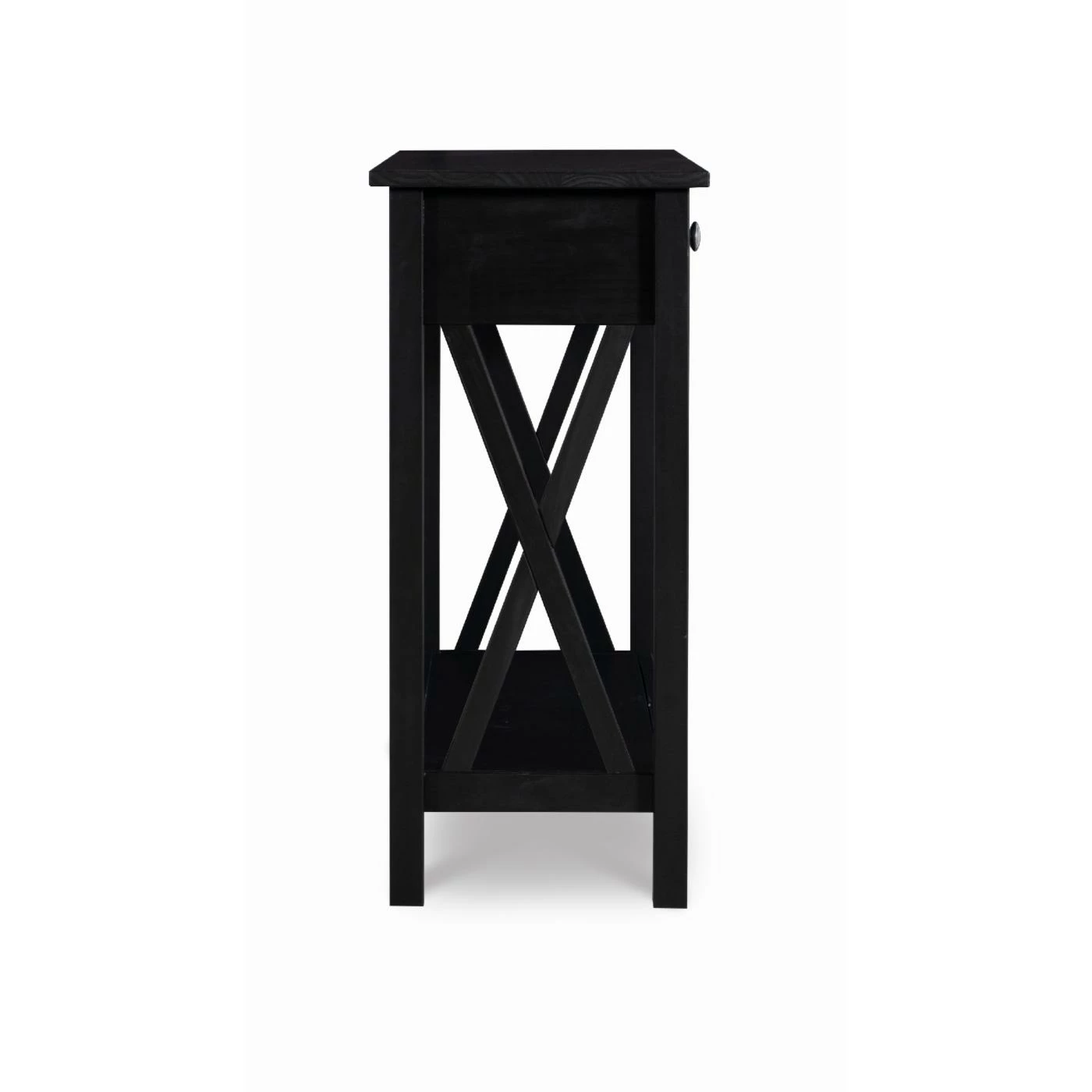 Best deal π Wood Linon Davis 2-Drawer Console Table - Black π - Image 10