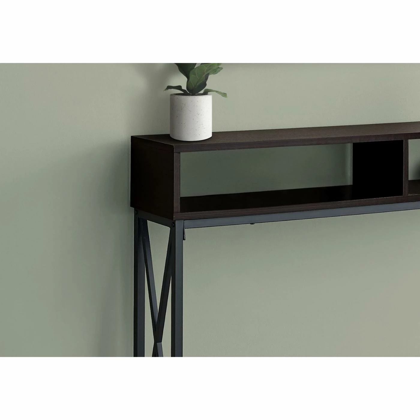 Top 10 π Metal Monarch Specialties Industrial Cross Console Table 𧨠- Image 10