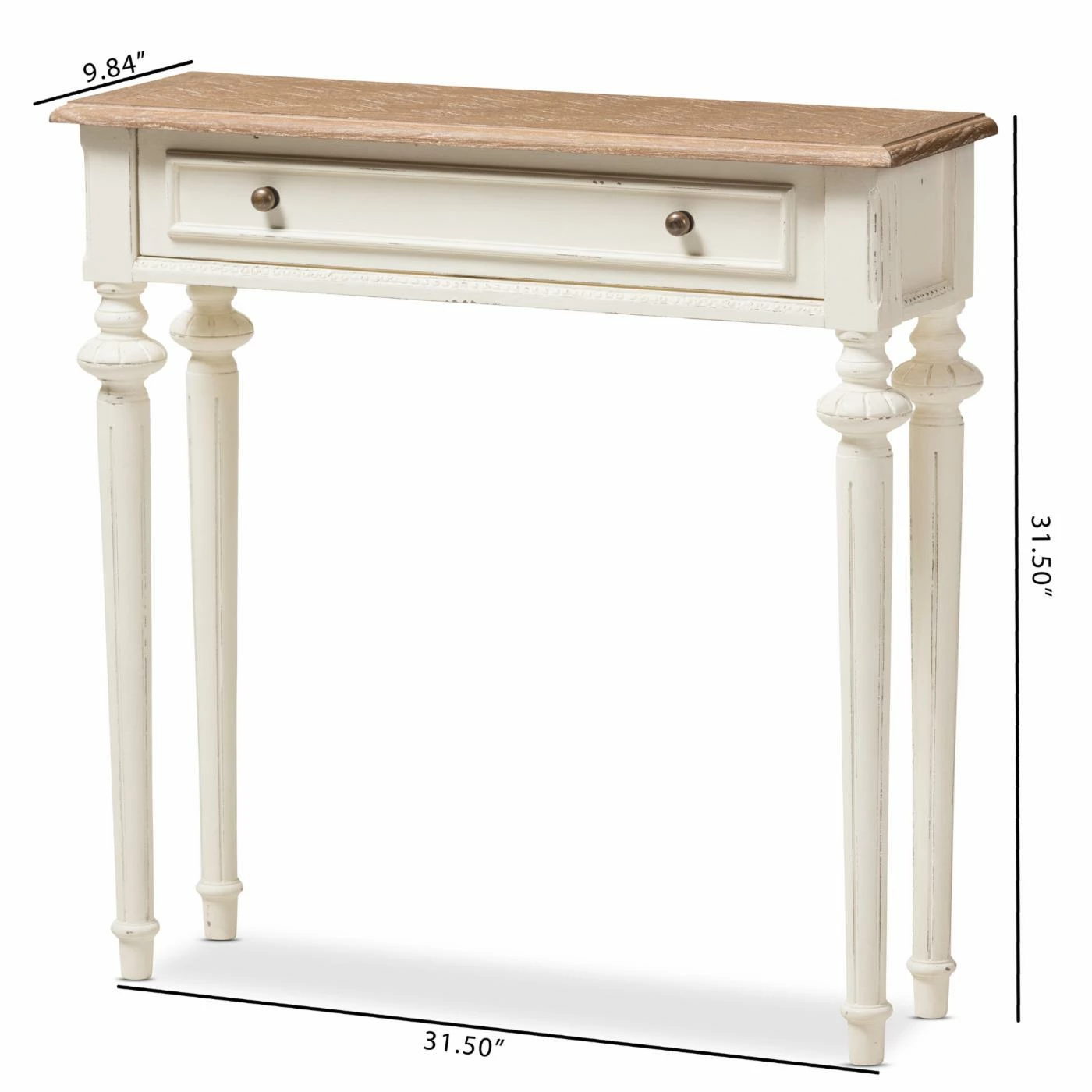 Top 10 💯 Wood HN Home Seneca Coastal Weathered Oak And Distressed White Wash Console Table 🔔 - Image 6