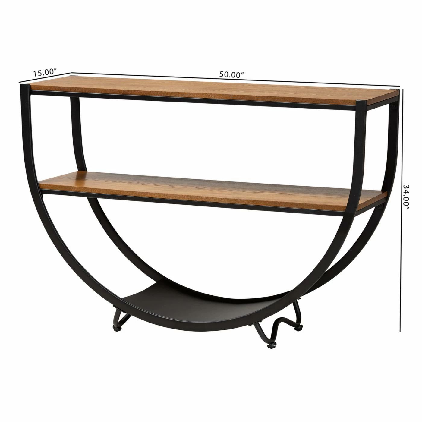 Top 10 β¨ Metal Baxton Studio Blakes Rustic Industrial Console Table π - Image 8