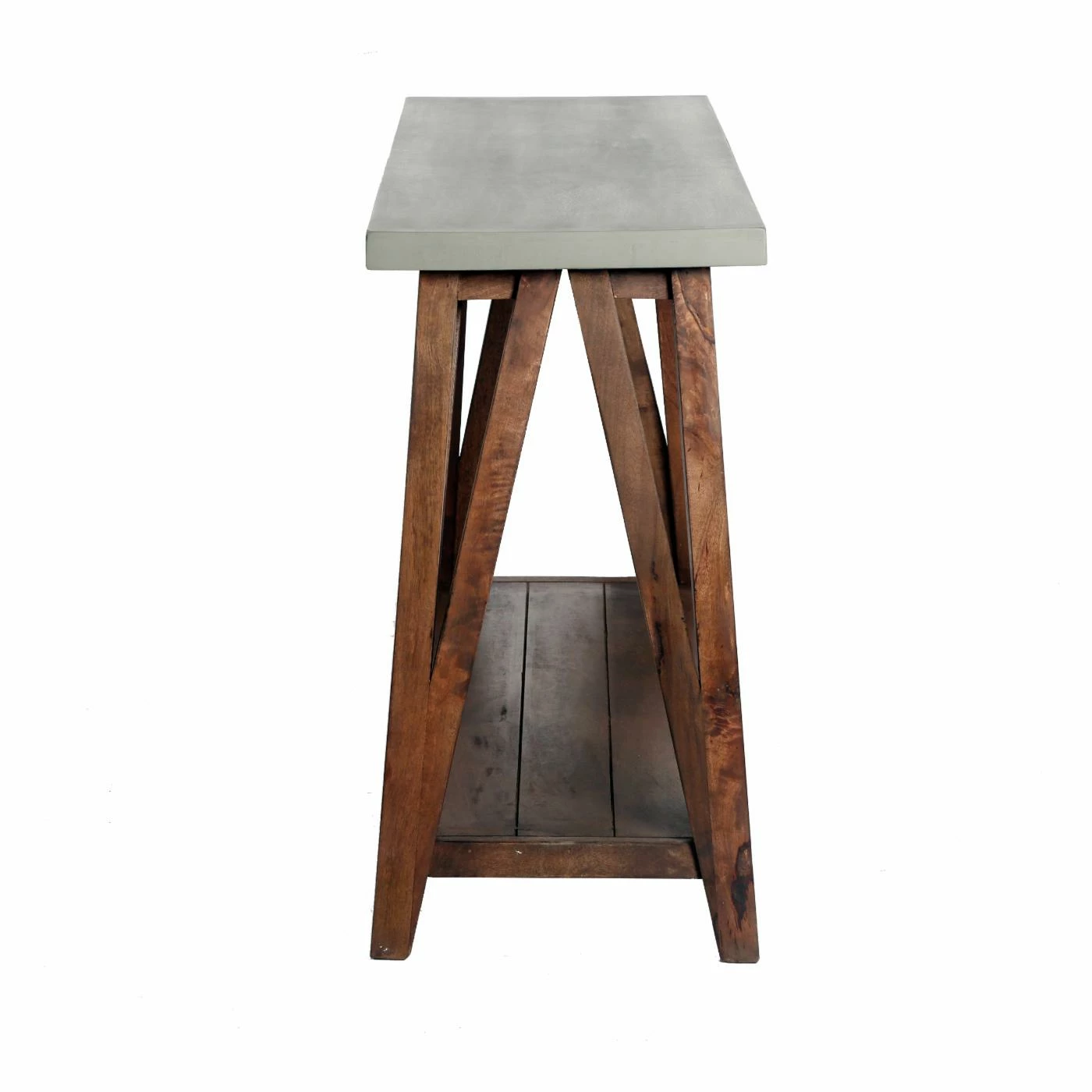 Wholesale β€οΈ Alaterre Furniture Brookside Wood With Concrete-Coating Console/Media Table π - Image 3