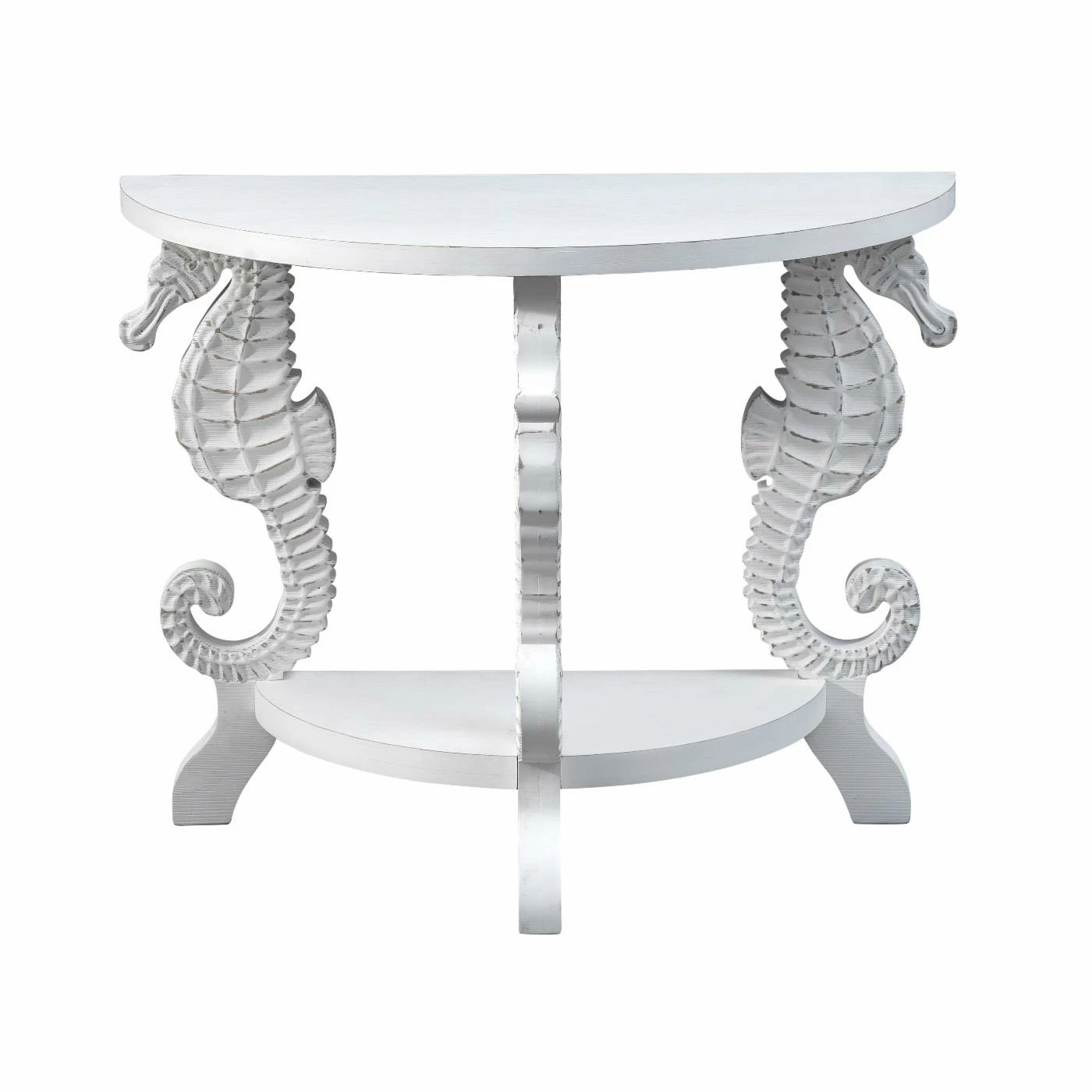 Buy ๐ Wood Coast To Coast Wonders Of The Sea Demilune Console Table โ - Image 3