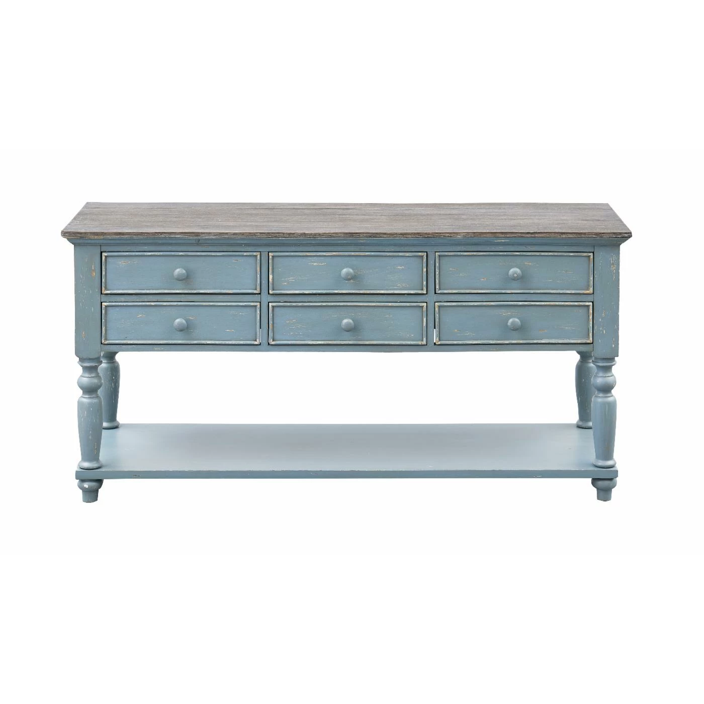 Hot Sale 🌟 Wood Coast To Coast Imports Bar Harbor 6 Drawer Console Table 🎉 - Image 3
