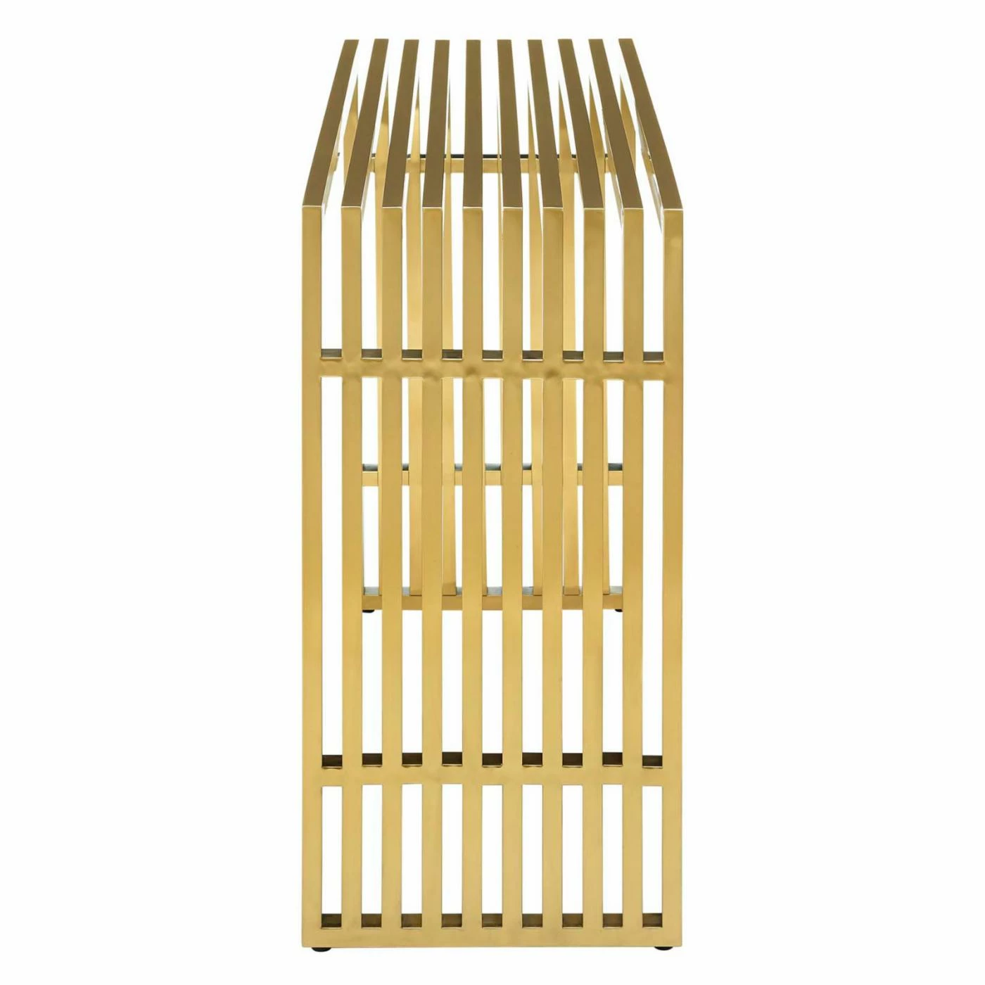 Coupon ✔️ Metal Modway Gridiron Gold Stainless Steel Console Table 😍 - Image 3