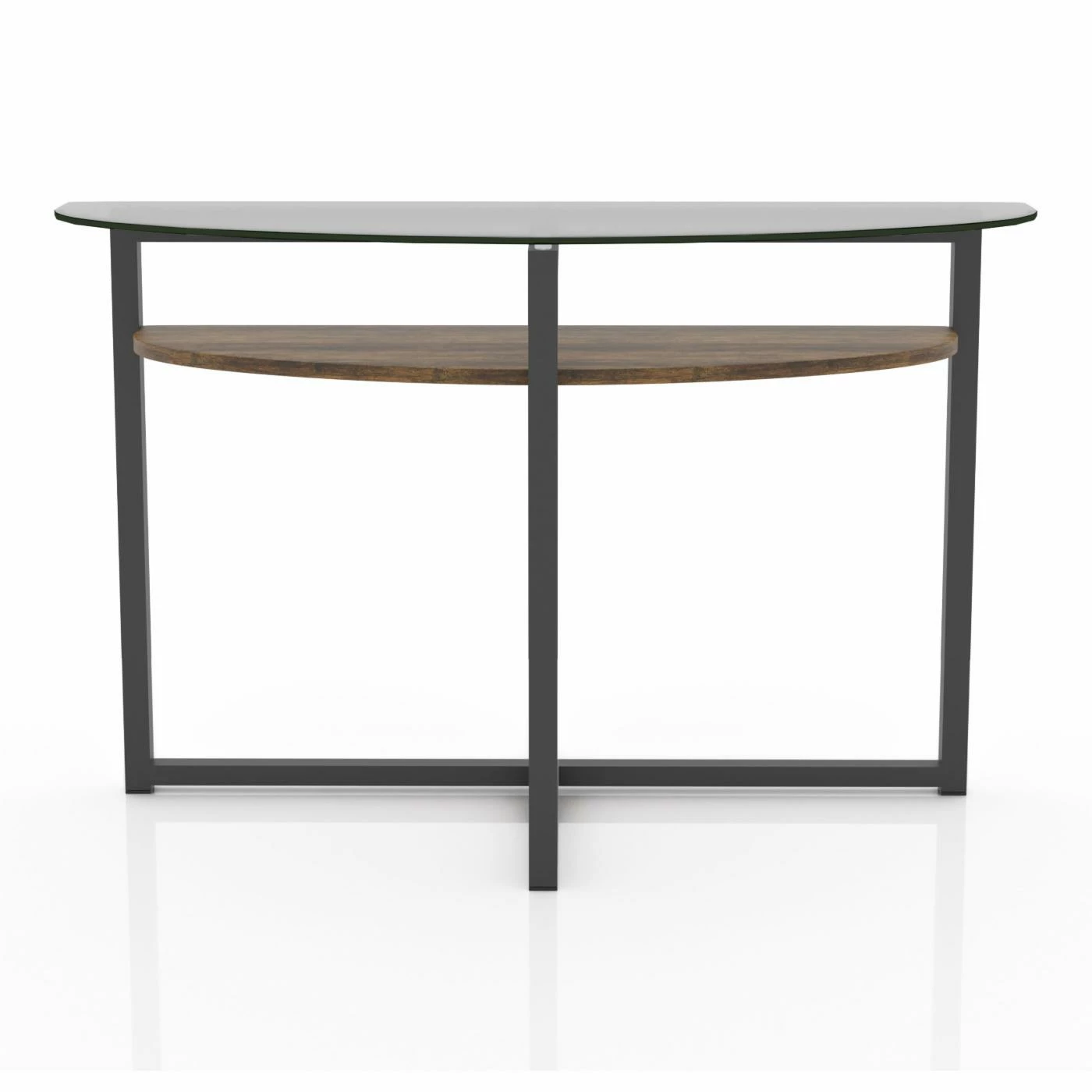 New 💯 Metal Furniture Of America Garding Black And Brown 1-Shelf Sofa Table 🌟 3 New 💯 Metal Furniture Of America Garding Black And Brown 1-Shelf Sofa Table 🌟 - Image 3
