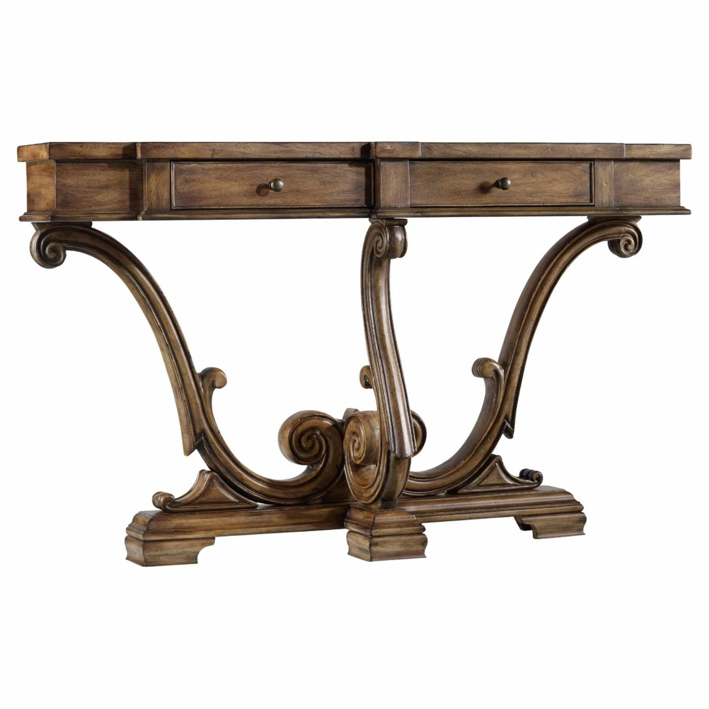 Top 10 π₯° Wood Hooker Furniture Sanctuary 2 Drawer Console Table π₯ - Image 3