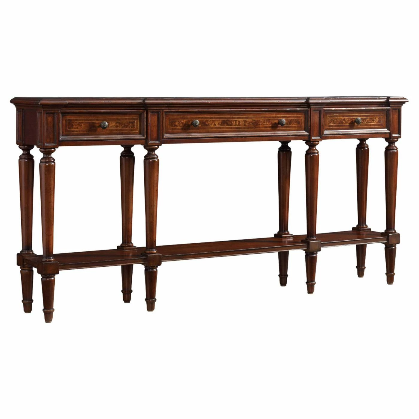 Discount π Wood Hooker Furniture Grandover 3 Drawer Console Table π - Image 3
