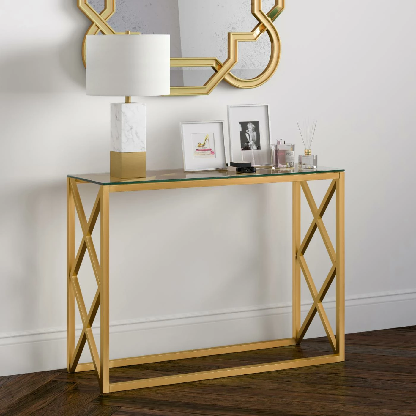 Budget 🔔 Hudson & Canal Metal Hudson & Canal Dixon Console Table 🔥 - Image 3