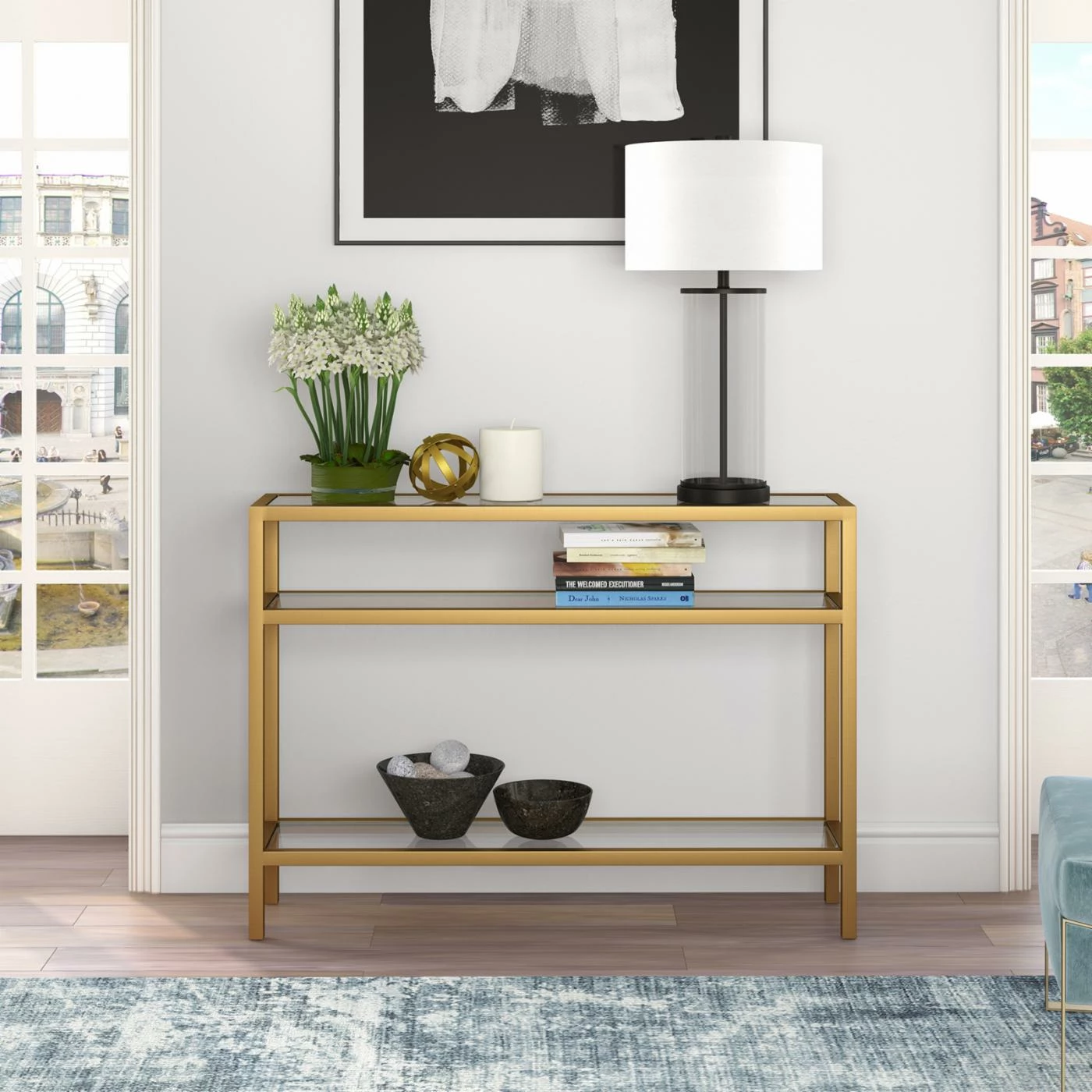 Best reviews of 😀 Hudson & Canal Metal Hudson & Canal Sivil Console Table 🎁 - Image 3