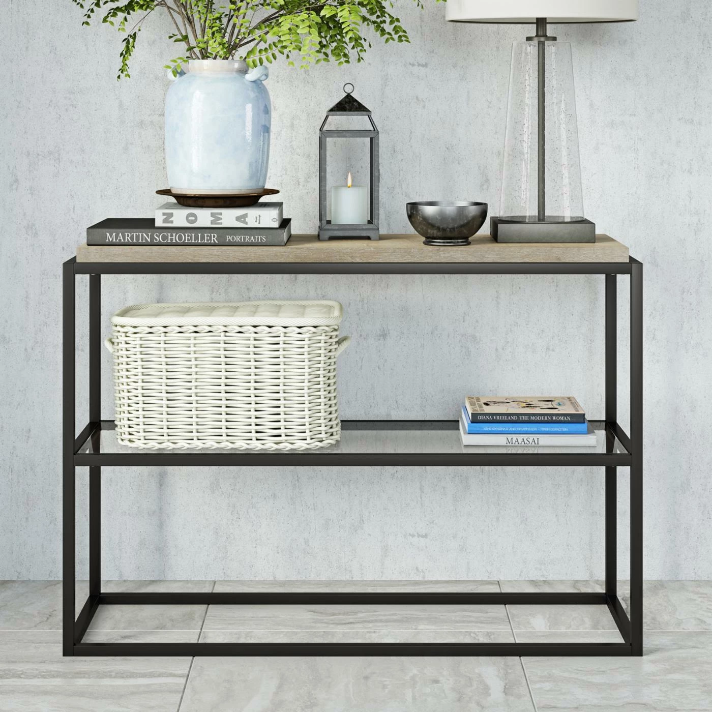 Deals π Hudson & Canal Metal Hudson & Canal Hector Console Table π - Image 3