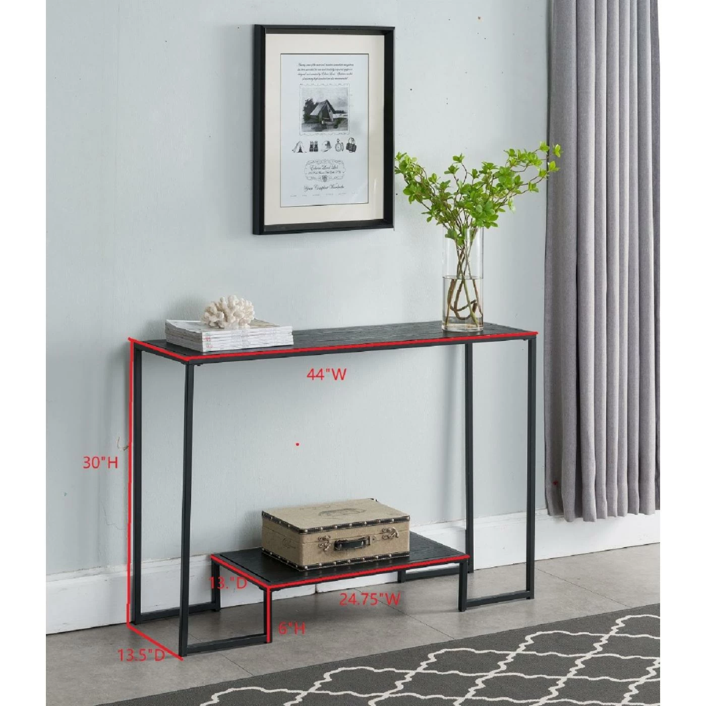 New ✨ Acrylic K And B Furniture Modern Collection Console Table 😍 - Image 3