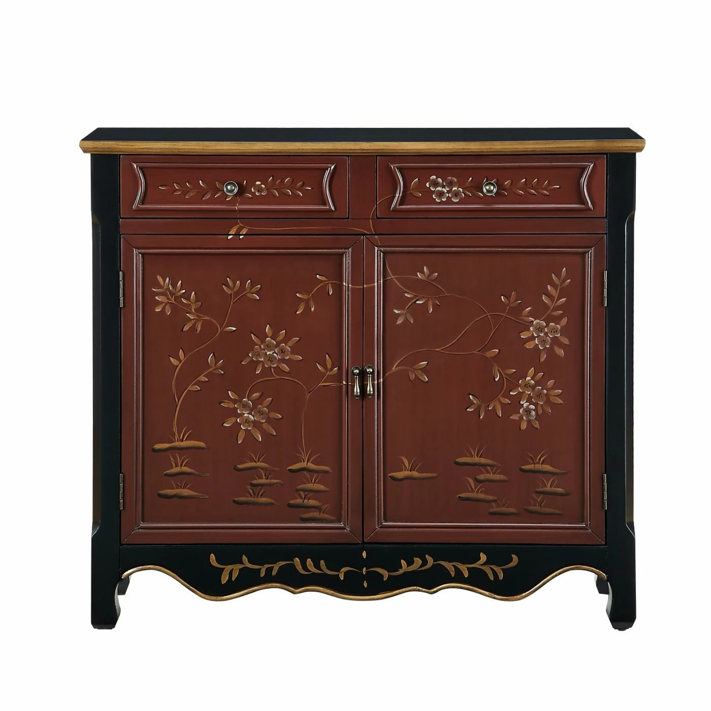 Best Pirce ๐งจ Wood Powell Cillian Console - Red Oriental ๐ - Image 3