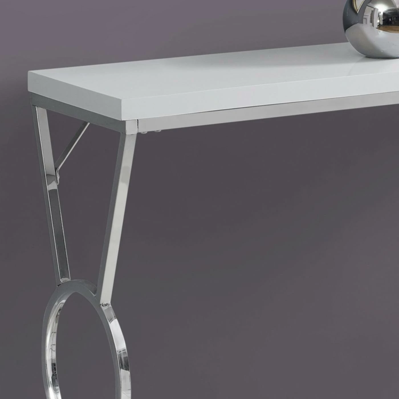 Outlet π Metal Monarch Specialties Rectangular Circle Leg Console Table βοΈ - Image 3