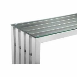 New ๐ฅฐ Pangea Home Vlad Console Brushed Metal ๐ฏ 7 New ๐ฅฐ Pangea Home Vlad Console Brushed Metal ๐ฏ -Convenience Concepts Shop detailPANG495