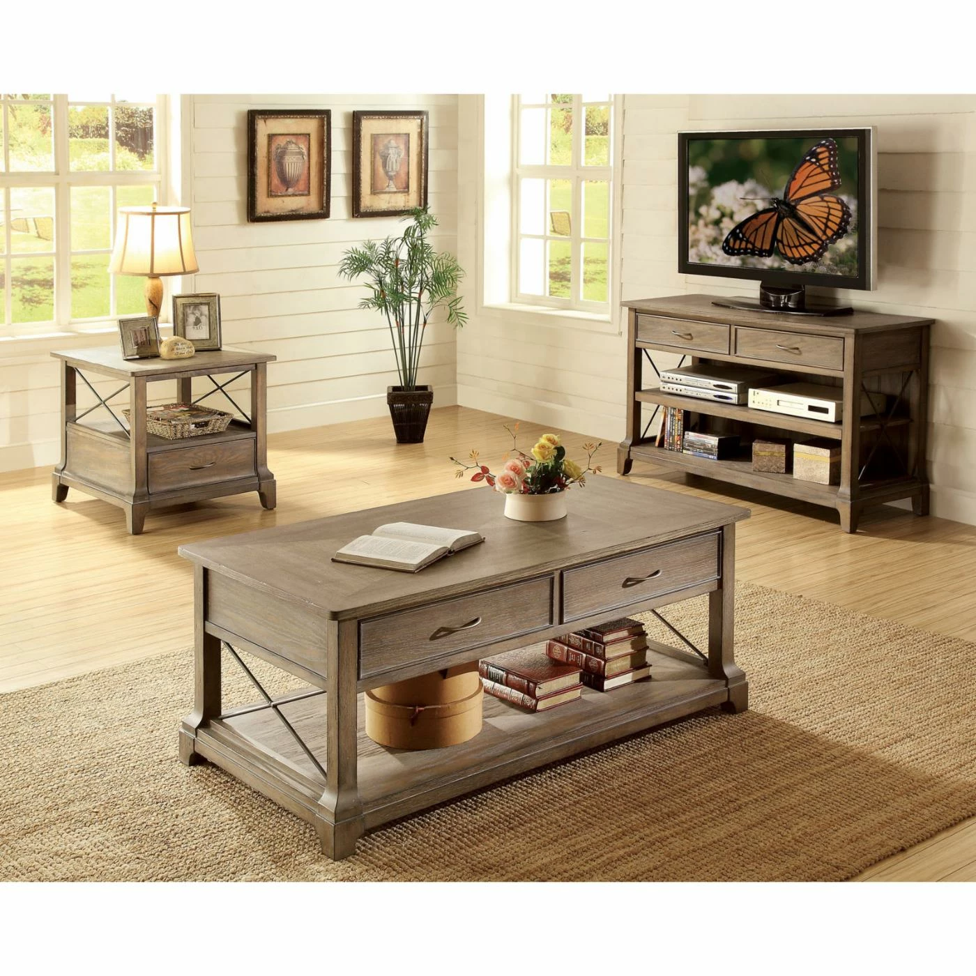 New β¨ Riverside Furniture Riverside Windhaven Console Table - Shenandoah Barnwood π 3 New β¨ Riverside Furniture Riverside Windhaven Console Table - Shenandoah Barnwood π - Image 3