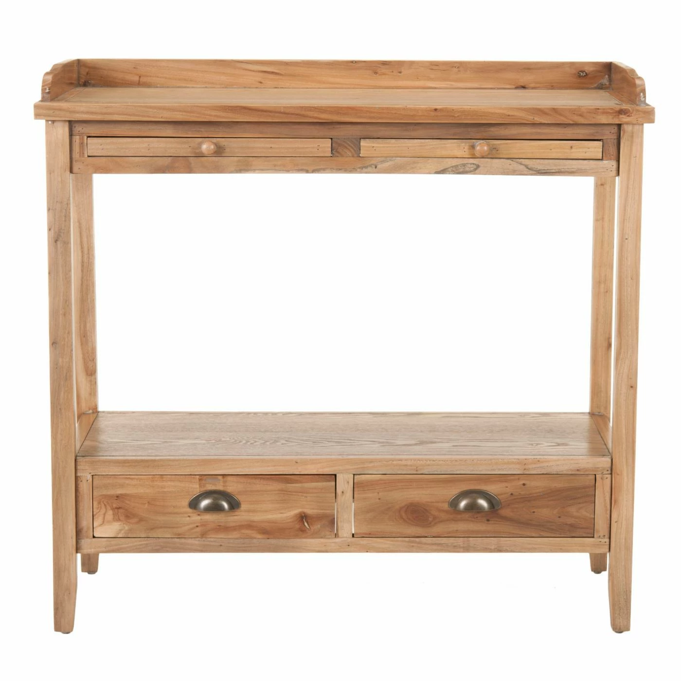 Outlet π Wood HN Home Barnes Coastal Console With Storage Drawers π - Image 3