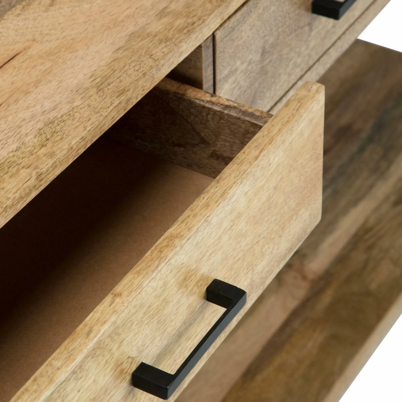 Budget β Metal HN Home Aurora Modern Farmhouse Natural Mango Wood Console Table π - Image 3