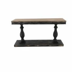 Outlet 🤩 Wood DecMode Rustic Elegance Console Table 🛒 9 Outlet 🤩 Wood DecMode Rustic Elegance Console Table 🛒 -Convenience Concepts Shop detailUMA6129