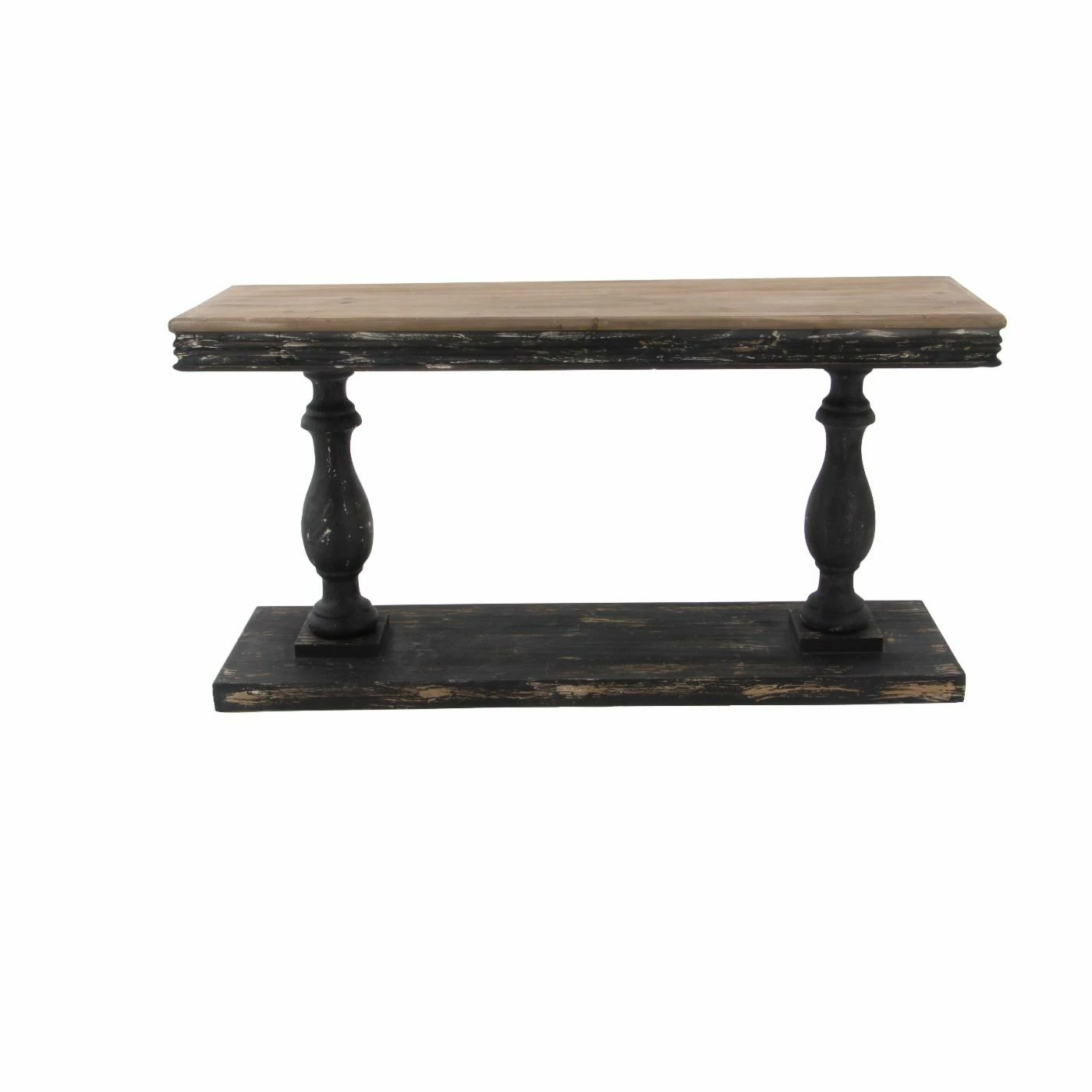 Outlet 🤩 Wood DecMode Rustic Elegance Console Table 🛒 3 Outlet 🤩 Wood DecMode Rustic Elegance Console Table 🛒 - Image 3