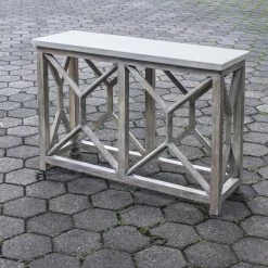 Hot Sale 🔥 Wood Uttermost Catali Ivory Stone Console Table ✨ 10 Hot Sale 🔥 Wood Uttermost Catali Ivory Stone Console Table ✨ -Convenience Concepts Shop detailUMC8264