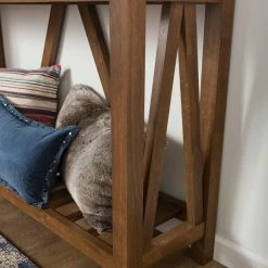 Cheap 👍 Wood Walker Edison A-Frame Rustic Entry Console Table 🌟 7 Cheap 👍 Wood Walker Edison A-Frame Rustic Entry Console Table 🌟 -Convenience Concepts Shop detailWAL426