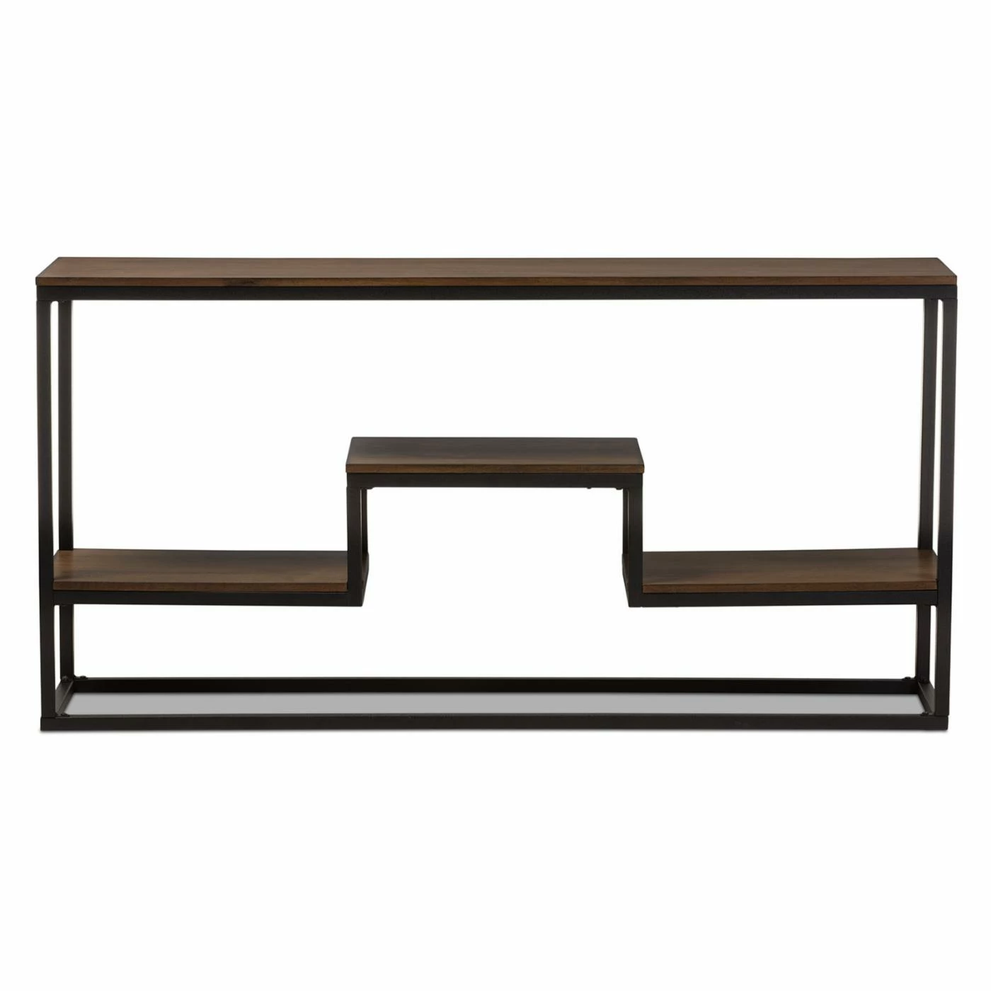Flash Sale ๐ Baxton Studio Doreen Rustic Antique Black Textured Industrial Metal And Distressed Wood Console Table ๐ 3 Flash Sale ๐ Baxton Studio Doreen Rustic Antique Black Textured Industrial Metal And Distressed Wood Console Table ๐ - Image 3