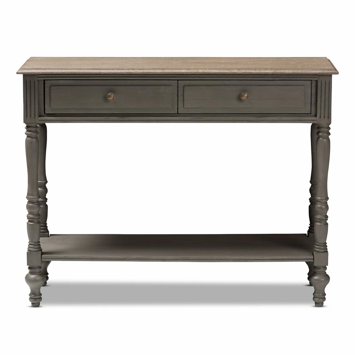 Flash Sale 🌟 HumbleNest Woods Farmhouse / Cottage 2 Drawer Cottage Console Table 🎉 - Image 3