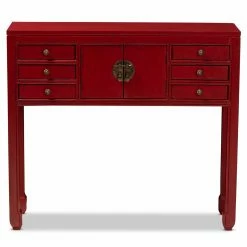 Flash Sale ⭐ Wood Baxton Studio Melodie Classic And Antique 6 Drawer Console Table ⌛ 12 Flash Sale ⭐ Wood Baxton Studio Melodie Classic And Antique 6 Drawer Console Table ⌛ -Convenience Concepts Shop detailWSI3996